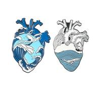 Fashion Koala Sloth Cat & Ocean Lapel Brooch Pin, Normal, Non-precious metal