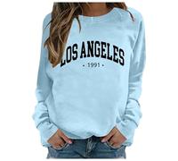 Fashion Ladies Hoodies Comfortable Plus Sizes Sweatshirt Top Jumper Jacket Fleece Sweatshirts Womens Activewear With Pockets Drop Shoulder Pullover Uni-Sex Plain Loose Sky Blue