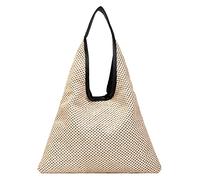 Fashion Ladies Women Shoulder Bags Underarm Bolsa De Woven Handbag Casual Large Capacity Beach Bag Weekend Tote Bag for Women (White, One Size)