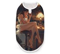 Fashion Lady Bar Restaurant Scottish Terrier Dog Shirts Sleeveless T-Shirt Pet Tank Top Soft Summer Vests Clothes for Dogs And Cat S