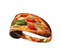 Fashion Large Pizza Print Headband for Sports - Comfortable, and Versatile for Summer, Cycling, Yoga, and More