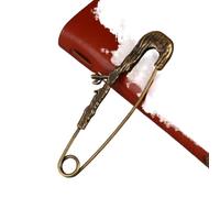 Fashion Large Twig Feather Brooch, Vintage Bronze Design Pin, Suitable for Sweater, Scarf, Cardigan and Suit Decoration