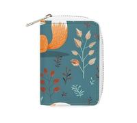 Fashion Leather Cartoon Fox Pattern Printed Card Holder, Large Capacity Card Holder Small And Convenient Easily Put Into Pockets, Carry-on Bags, Backpacks, Etc. Meet Your Convenient Storage Needs
