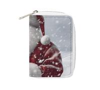 Fashion Leather Santa Claus Snow Secenry Printed Card Holder, Large Capacity Card Holder Small And Convenient Easily Put Into Pockets, Carry-on Bags, Backpacks, Etc. Meet Your Convenient Storage Needs