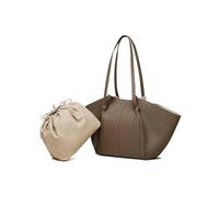 Fashion Leather Shoulder Bag, Retro Top Handle Bag, Classic Purse Slouchy Hobo ,For Travel, Shopping, Parties,Work(Grey)