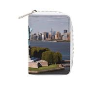 Fashion Leather Statue of Liberty in NYC Printed Card Holder, Large Capacity Card Holder Small And Convenient Easily Put Into Pockets, Carry-on Bags, Backpacks, Etc. Meet Your Convenient Storage Needs