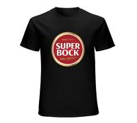 Fashion Leisure Cool Man Super Bock Beer Portugal T-Shirt Harajuku 100% Cotton Graphics Tshirt Tops T-Shirt Black S