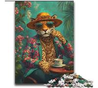 Fashion Leopard 2000 Piece Jigsaw Puzzle for Adults Teens, Challenging Game And Family Play Artists Collection, Fine Art for Age 14 Years Up (70x100cm)