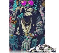 Fashion Lions 500 Piece Jigsaw Puzzle for Adult Toy Intellectual Game Educational Game for Adult Stress Relief Home Decoration 500pcs (52x38cm)