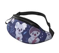 Fashion Lovely Koala Bum Bag | Fanny Pack & Chest Pack | Adjustable Waist Bag for Women & Men | Secure Zip | Lightweight & Compact | Perfect for Travel,Sports,Hiking,Outdoor