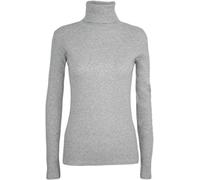 Fashion Lovers Women Stretch Plain Polo Turtle Roll Neck Jumper