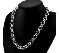 Fashion Man Sterling Silver Chain Necklaces For Man Women Real Solid 925 Sterling Silver For Pendant Jewelry Silver Necklace Men