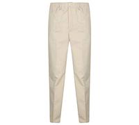 Fashion Mark Mens Rugbi Trousers Full Elasticated Stretch Waist Band with Draw Cord Casual Workwear Bottoms Straight Leg Formal Smart Look with Pocket Pants Stone