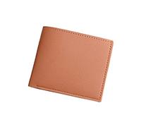 Fashion Men ID Short Wallet Solid Color Bag Oepn Purse Multiple Card Slots Clutch Bag Thread Elastic Wallet (Coffee, One Size)