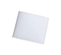 Fashion Men ID Short Wallet Solid Color Bag Oepn Purse Multiple Card Slots Clutch Bag Thread Elastic Wallet (White, One Size)