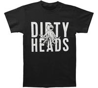 Fashion Men Summer T Shirt Printed T Shirt Dirty Heads Mens Octopus Slim Fit(Large)