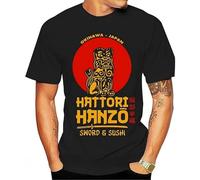 Fashion Men Tshirt Hatori Hanzo Japanese Samurai Sword Graphic Tshirts Men Clothing Summer Oversized T-Shirt Roupas Masculinas Black L