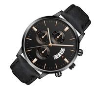 Fashion Men Watches Leather Band Waterproof Practical Timing Wrist Watch