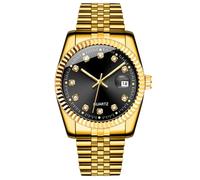 Fashion Men's Analog Quartz Watch Number Classic Calendar Stainless Steel Band Unisex Watches Couple Love Business Watch Gifts