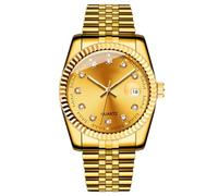 Fashion Men's Analog Quartz Watch Number Classic Calendar Stainless Steel Band Unisex Watches Couple Love Business Watch Gifts