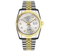Fashion Men's Analog Quartz Watch Number Classic Calendar Stainless Steel Band Unisex Watches Couple Love Business Watch Gifts