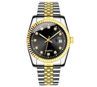 Fashion Men's Analog Quartz Watch Number Classic Calendar Stainless Steel Band Unisex Watches Couple Love Business Watch Gifts