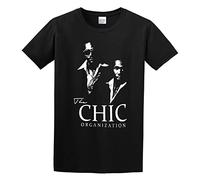 Fashion Men's T-Shirt The Chic Nile Rodgers Bernard Edwards Crew Neck Tops Tee Black L