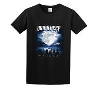 Fashion Mens T-Shirt Uriah Heep Living The Dream100% Cotton Size XL Black