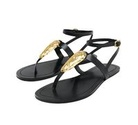 Fashion Metal Decoration Flat Sandals Women's Flip Flops Summer Lightweight and Comfortable Slippers