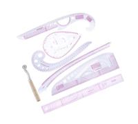 Fashion Metric Sewing Ruler Set 7pcs Plastic Pattern Tools