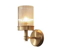 Fashion Minimalist Glass Wall Sconce Lamp Copper Wall-mounted Bedroom Bedside Lamp E14 Aisle Staircase Lighting Restaurant Inside Cafe Supermarket Decorative Wall Light Fixture Indoor and Outdoo