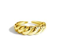 Fashion Minimalist Twisted Irregular Cross CZ Rings Rhodium Plated 5A 925 Sterling Silver Women Wedding Rings