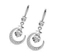 Fashion Moon And Star Drop Earrings For Women Multifuntional Ear Jewelry For Every Occasion Pendant Earrings Daily Date Jewelry