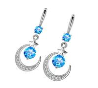 Fashion Moon And Star Drop Earrings For Women Multifuntional Ear Jewelry For Every Occasion Pendant Earrings Daily Date Jewelry