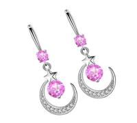 Fashion Moon And Star Drop Earrings For Women Multifuntional Ear Jewelry For Every Occasion Pendant Earrings Daily Unique Star Moon