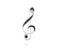Fashion Music Note Brooch Lapel Pin For Women Men Elegant Musical Treble Clef Corsage Brooches Scarf Jackets Dress Suit Shirt Bag Hat Simple Accessories Delicate Birthday Wedding Jewelry Gifts, 1