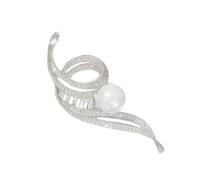 Fashion Music Notes Brooch, Handmade Lapel Pin Accessories with Pearl Detail, Scarf Decoration for Party Wear, Elegant Women Brooch, one size, As described