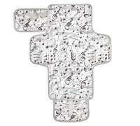 Fashion Music Score White Reusable Waterproof pad with Tissue Pocket Portable Diaper Changing pad with Built-in Pillow cambiadores de pa?ales para Bebes