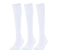 FASHION MY LOVE 3 Pairs Girls Knee High School Socks Cotton Socks, Back to School Socks Uniform Party Wear Comfort Fit Long Socks Stocking Girls Bow Knee High Kids School Sock