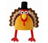 FASHION MY LOVE Adult Turkey Hat, Fancy Dress for Christmas, Xmas, Thanksgiving Party Christmas Xmas Party Novelty Hat, Turkey Dress Up Hats