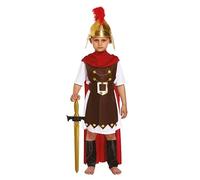 FASHION MY LOVE Kids Roman fancy dress costume for boys - Roman General fancy dress costume Childs Boys Roman General Soldier Gladiator King Book Day Fancy Dress Costume