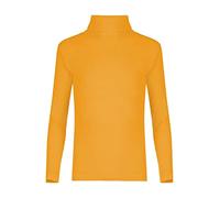 FASHION MY LOVE Kids Unisex Girls Boys Rib Polo Neck Top Turtle Neck Long Sleeve Rib Tops Size 5/6 7/8 9/10 11/12 & 13 Years Mustard