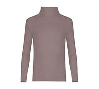 FASHION MY LOVE Kids Unisex Girls Boys Rib Polo Neck Top Turtle Neck Long Sleeve Rib Tops Size 5/6 7/8 9/10 11/12 & 13 Years Mocha