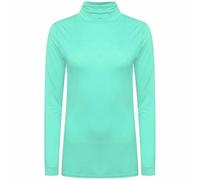 FASHION MY LOVE Ladies Polo Roll Neck Long Sleeve Turtle Neck Plain Jumpers for Women Top Womens Ladies New Plain Turtle Polo Roll Neck Long Sleeve Stretch Jumper T-Shirt Tee Top 8-26 Mint