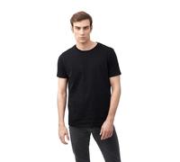 FASHION MY LOVE Mens Crew Neck Short Sleeve Workout Gym Plain T-Shirt Men's Slim Fit Short Sleeve T-Shirt Mens Plain Crew Neck T-Shirt Mens Breathable Athletic Shirts Short Sleeve Sport Tops Black