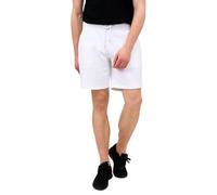 FASHION MY LOVE® Men's Shorts Summer Fleece Jogging Lounge Wear Shorts Men’s Fleece Jogging Sweat Shorts with Drawstring Casual, Training, Running and Workout Short for Men Size S-XL White