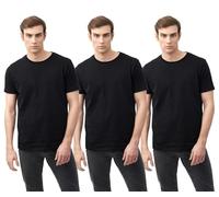 FASHION MY LOVE Pack of 3 Mens T Shirt Crew Neck Short Sleeve Workout Gym T-Shirt Multipack Casual Short Sleeve Slim Fit Breathable T-Shirt for Men 3 Pack T Shirts for Men Sizes S-XXL