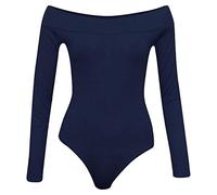 FASHION MY LOVE Women Shapewear Bodysuit Tummy Control Seamless Body Shaper Womens Off Shoulder Long Sleeve Bodysuit Size 8-26
