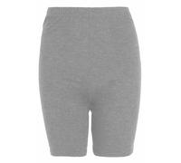 FASHION MY LOVE Womens Cycling Style Cotton Dancing Shorts Ladies Stretchy Above Knee Shorts Active Sport Shorts Leggings Hot Pants Yoga Sports Short Size UK 8 to 22 Silver Grey