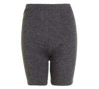 FASHION MY LOVE Womens Cycling Style Cotton Dancing Shorts Ladies Stretchy Above Knee Shorts Active Sport Shorts Leggings Hot Pants Yoga Sports Short Size UK 8 to 22 Charcoal